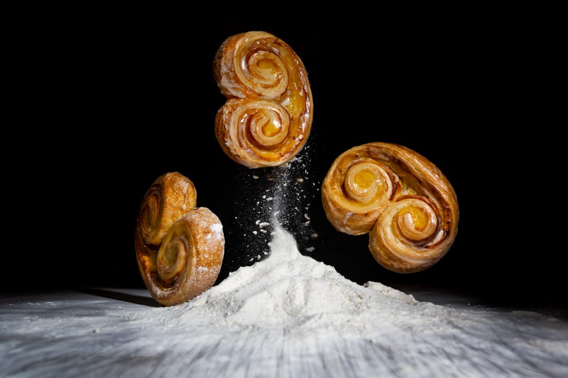 Foodfoto Mehlwirbel Vanillebretzen